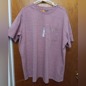 Carhardt Red Pink s1XL  16-18 Loose Fit Heavy Weight Pocket K87W short sl Tshirt